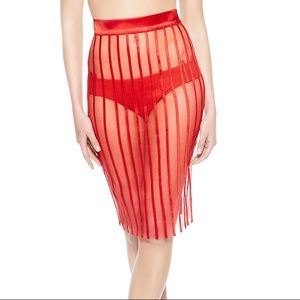 La Perla Graphique Red Skirt
